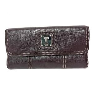 Tignanello Brown Leather Wallet Clutch